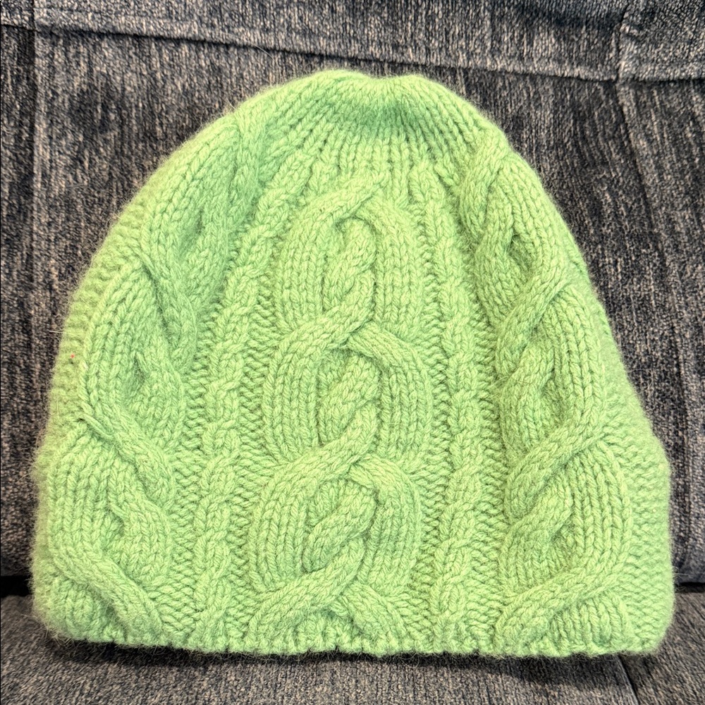 Gap Green Cable Knit Beanie